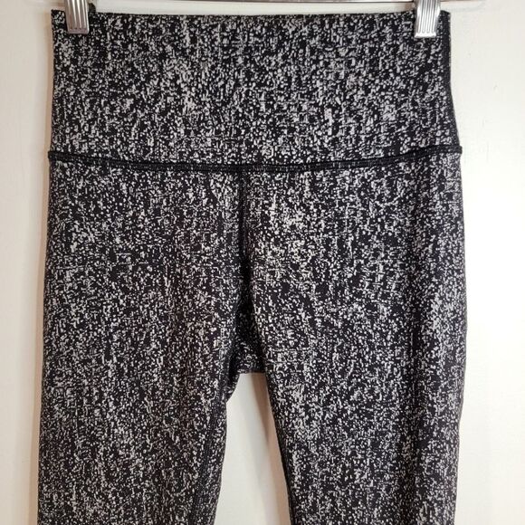 Lululemon High Times Pant Luon Suited Jacquard Black White Size 4 - Picture 1 of 9